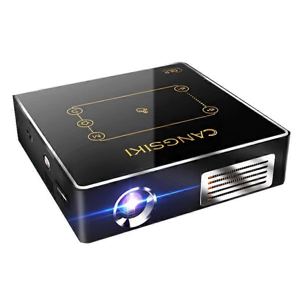 CSQ C9Plus-X Video Projector - Android 7.12 System, HD 1080P, 1G+16G - Black