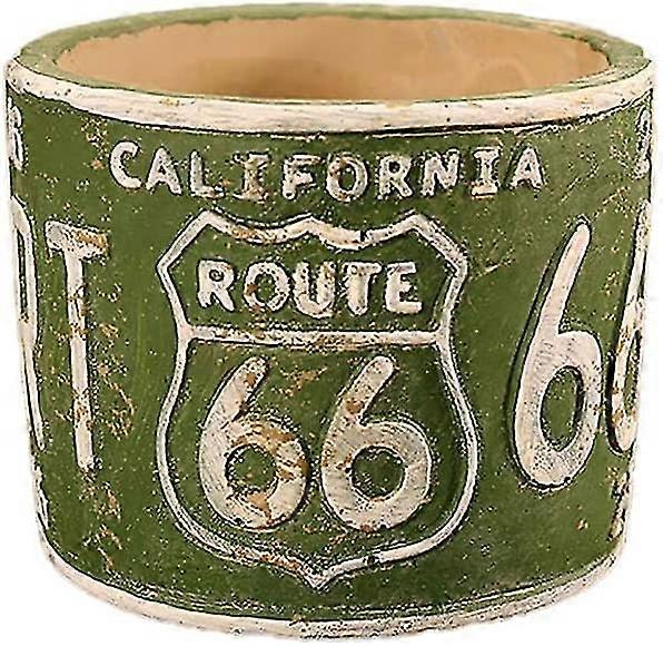 Simple Style Patterned Cement Ashtray, Green