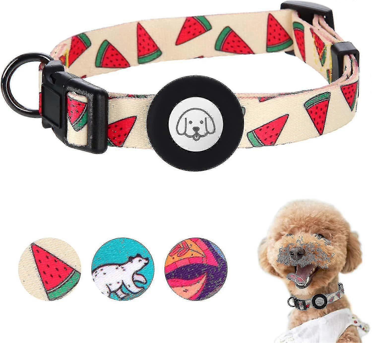 Adjable Tag Dog Collar Compatible Tag With Pattern For S Medium Lar Dog