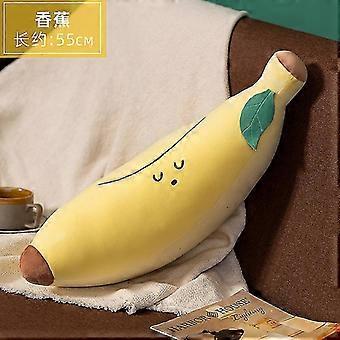 55 cm avokado banan plysjleker søt gulrot sopp pute kawaii frukt fylt dukke leker til barn bursdagsgave banan