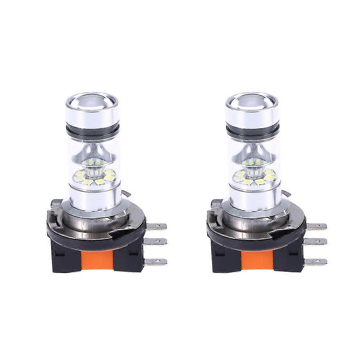 Pair of 20 LED Bulb H15 100W Fog Light Low Beam Lights Daytime Running Light for Car (White Light)
