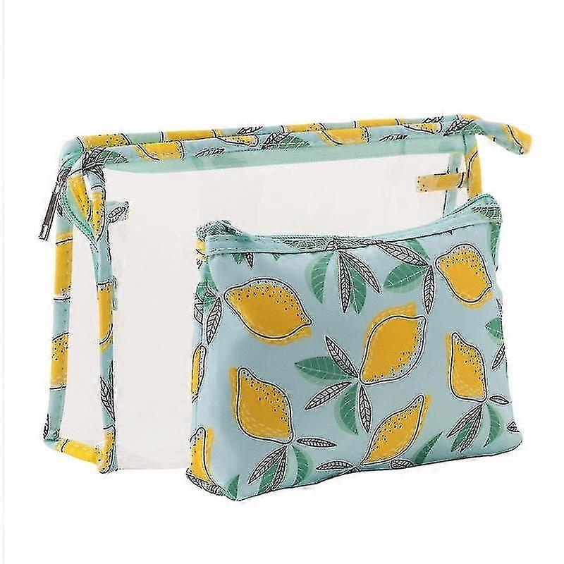 Waterproof Lemon Makeup Bagsgreen1set