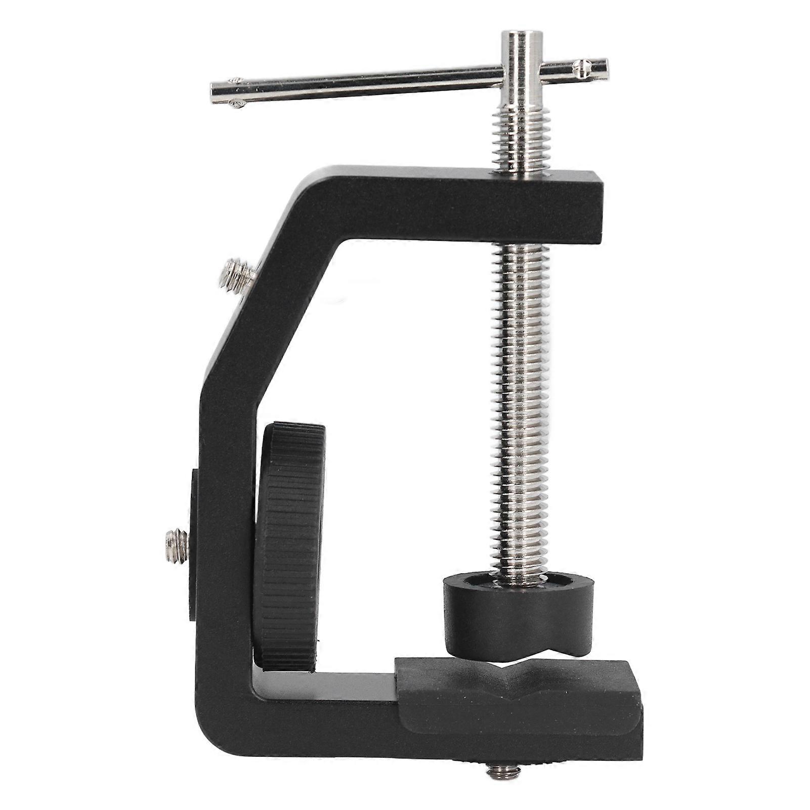 Photography C Clamp Camera Clamp Mount with 1/4inch Screw Adjustable Universal C Clamp Desktop Camera Mount with Rubber Pad for 0‑60mm
