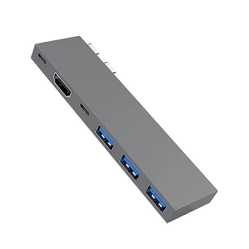 USB C Docking Station,6-In-1 Type C Hub,with -Compatible,PD100W,USB C,3 USB Multi-Port Adapter for