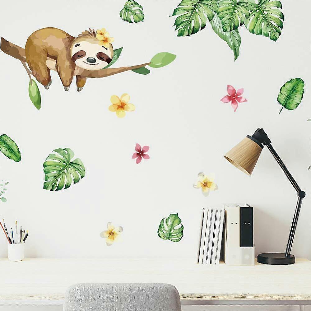 PVC Wall Stickers Wall Decoration Sloth 390x950mm 2pcs/set
