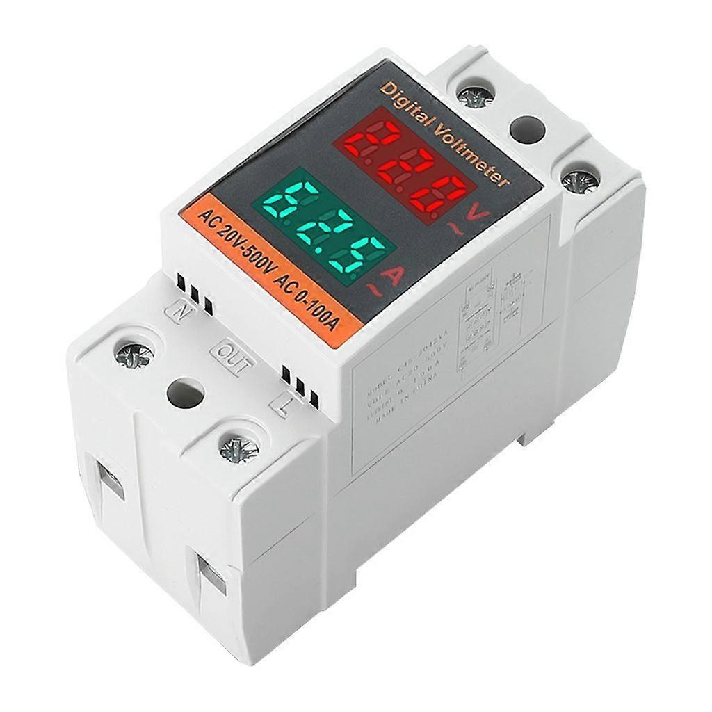 Rail Mount homes   Voltages Current Meter Plastic for Accurate Power Monitoring