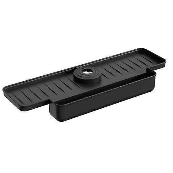 Faucet Splash Guard Foldable Stain Resistant Thickened Splash-resistant Leakproof Kitchen Sink Splash Guard Water Catcher Tray Sink Sponge Brush