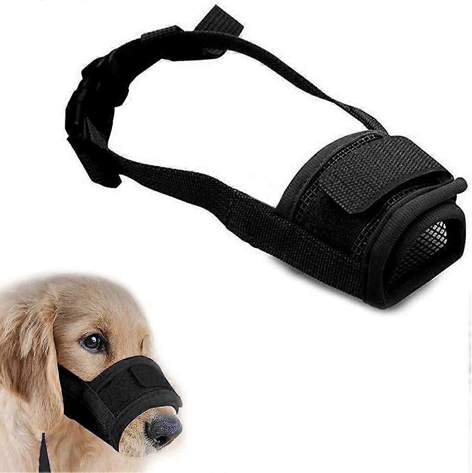 Anti Barking Dog Muzzle For Small Large Dogs Adjustable Mesh Breathable Pet Mouth Muzzles For Dogs Nylon Straps Dog Accessories