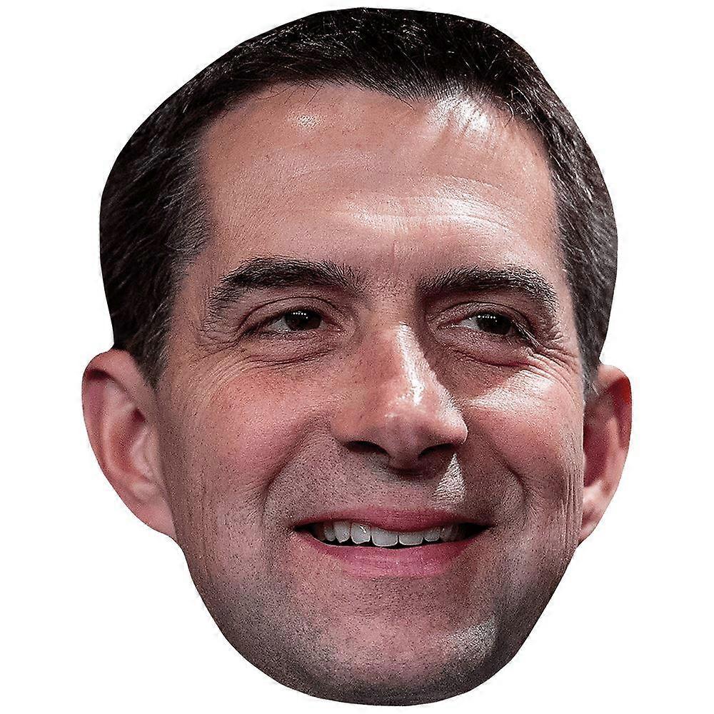 Tom Cotton (Smile) Celebrity Mask, Flat Card Face