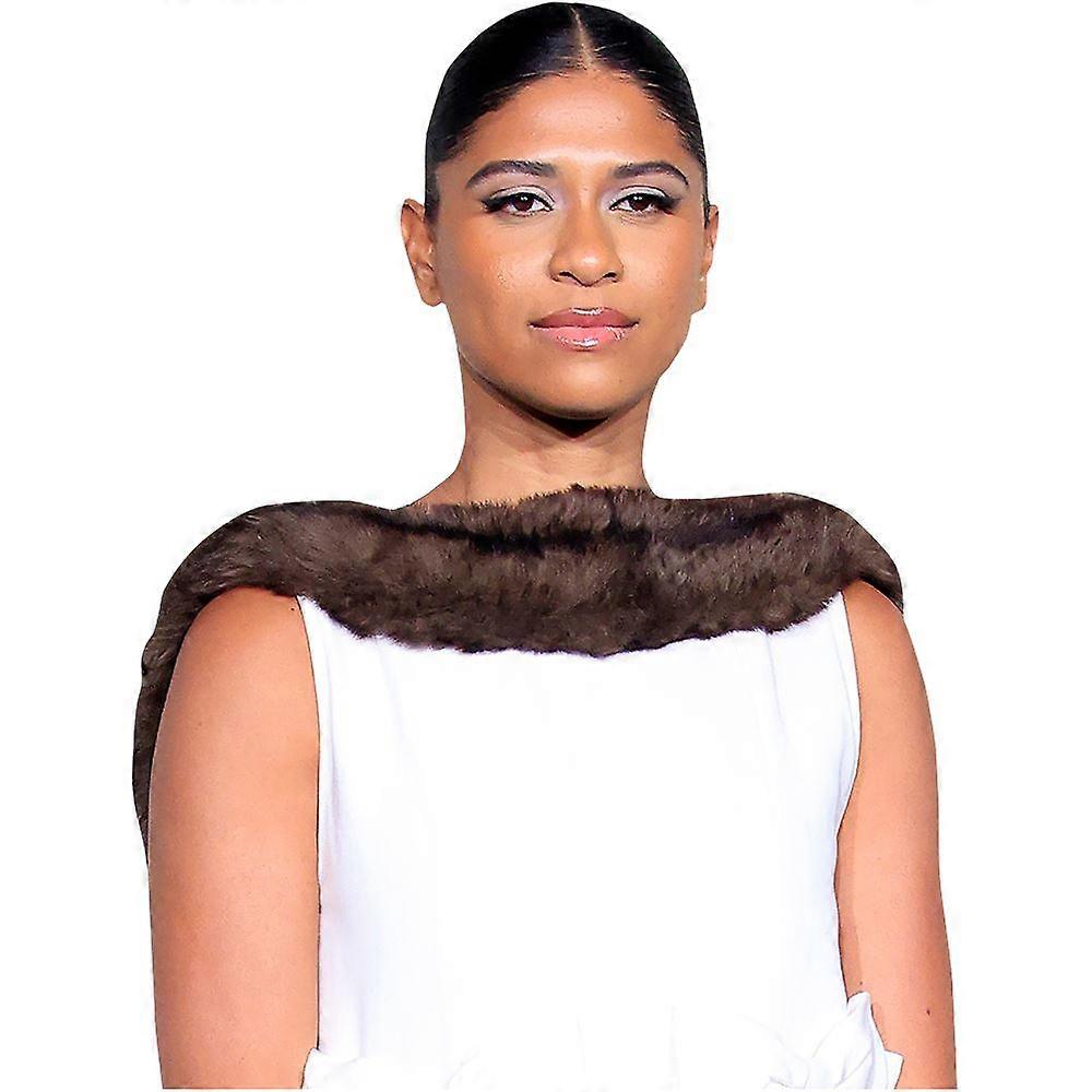 Ysaora Thibus (Vit Klänning) Halvkropp Buddy Cutout