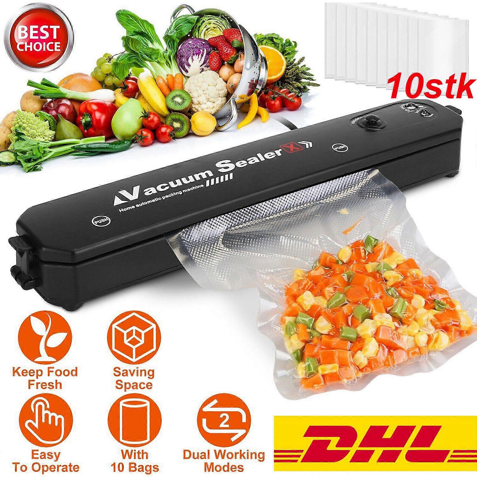 Sigilator în vid 3 în 1 sigilator în vid etanșator de film alimente cu 10/60 pungi