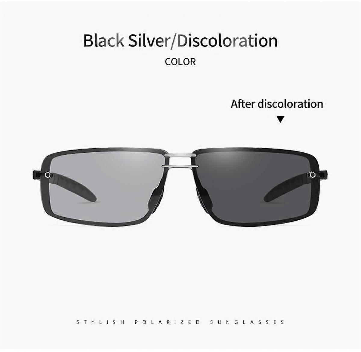 Ultralätta rektangulära polariserade solglasögon UV400-skydd