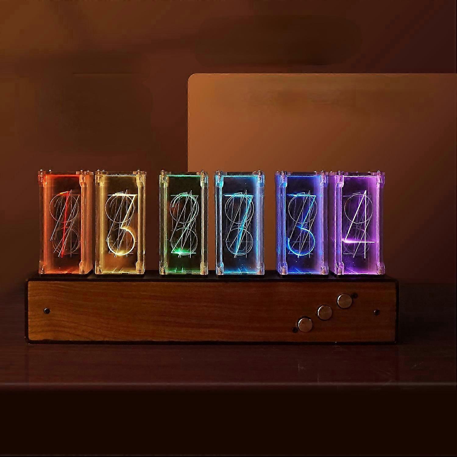 Rgb Clock Led Desk Clock Luminous Desktop Digital Desk Clock