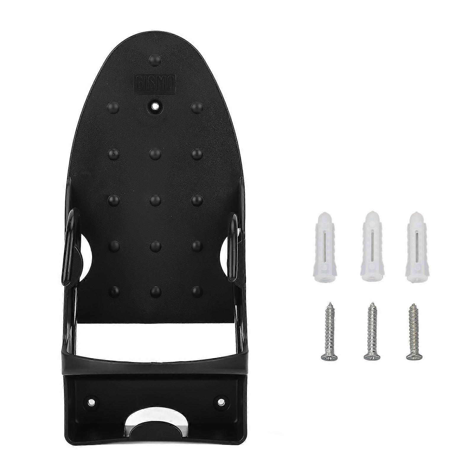 sähköinen rautapidike lämmönkestävä 2 in 1 seinälle asennettava rautalevyteline koukulla kodin kylpyhuoneeseenmusta