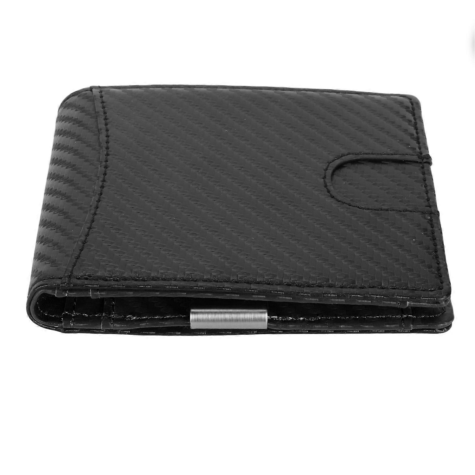 Men Slim Wallet 10 Credit Card Holder Slots Leather Money Clip RFID Blocking Bifold Front Pocket Small Thin Men's Wallet