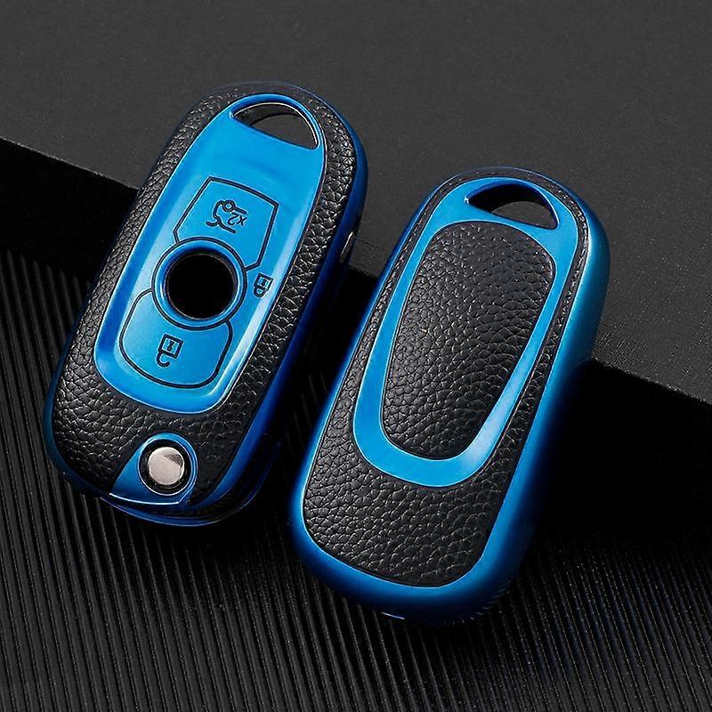 Waterproof TPU Leather Car Flip Key Case Cover Shell Fob For Buick VERANO ENCORE GX GL6 For Opel Vauxhall Astra K Corsa E Auto Styling Accessories
