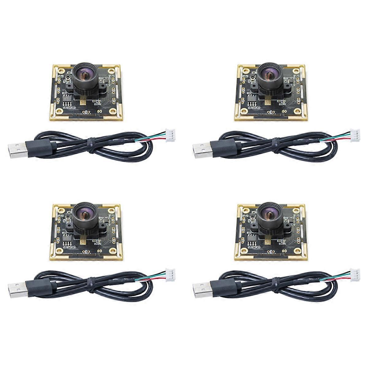 4PCS OV9732 Camera Module 1MP 1280x720 30fps USB Free Driver Manual Focus with 0.5 Meter Cable for