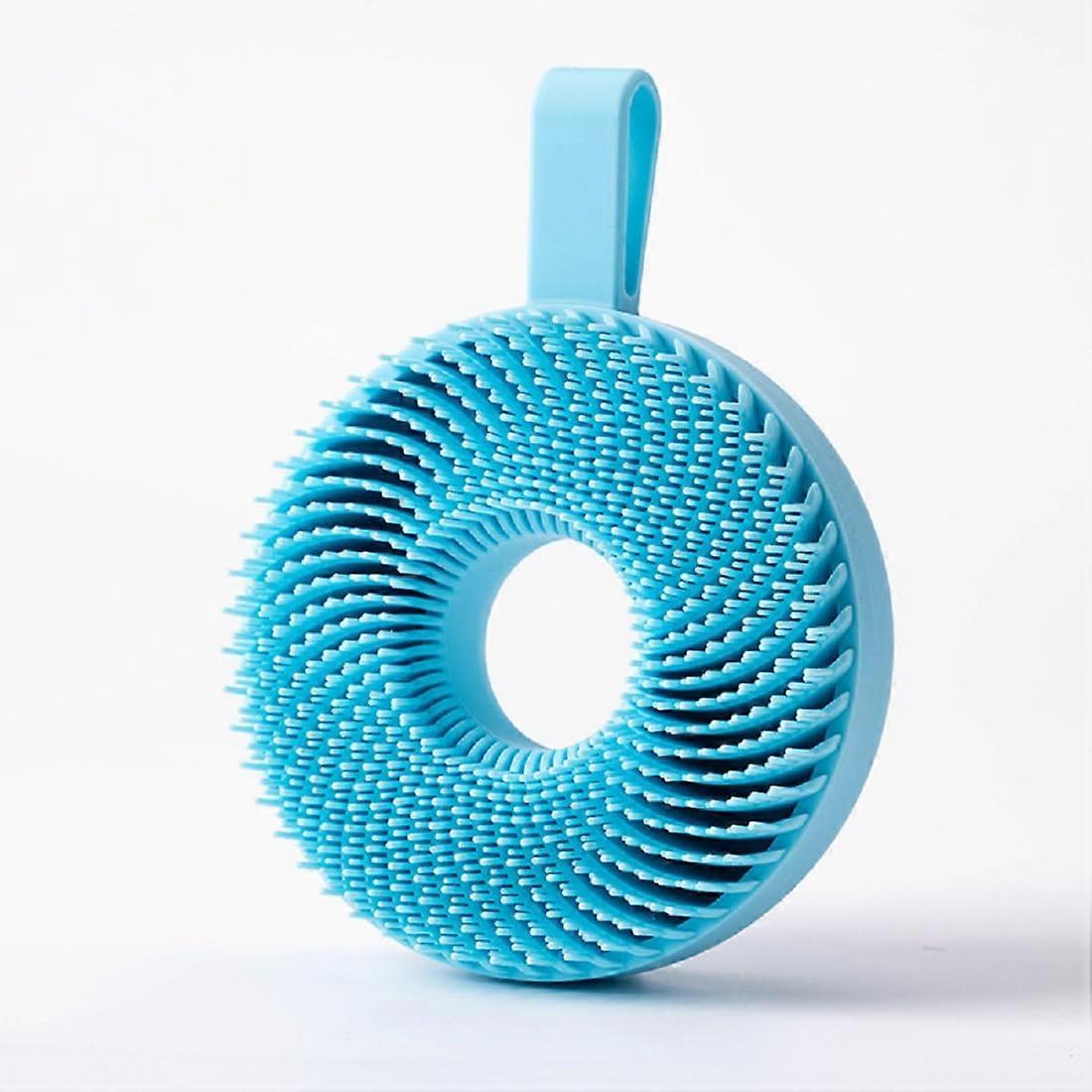 Super soft round silicone bath brush