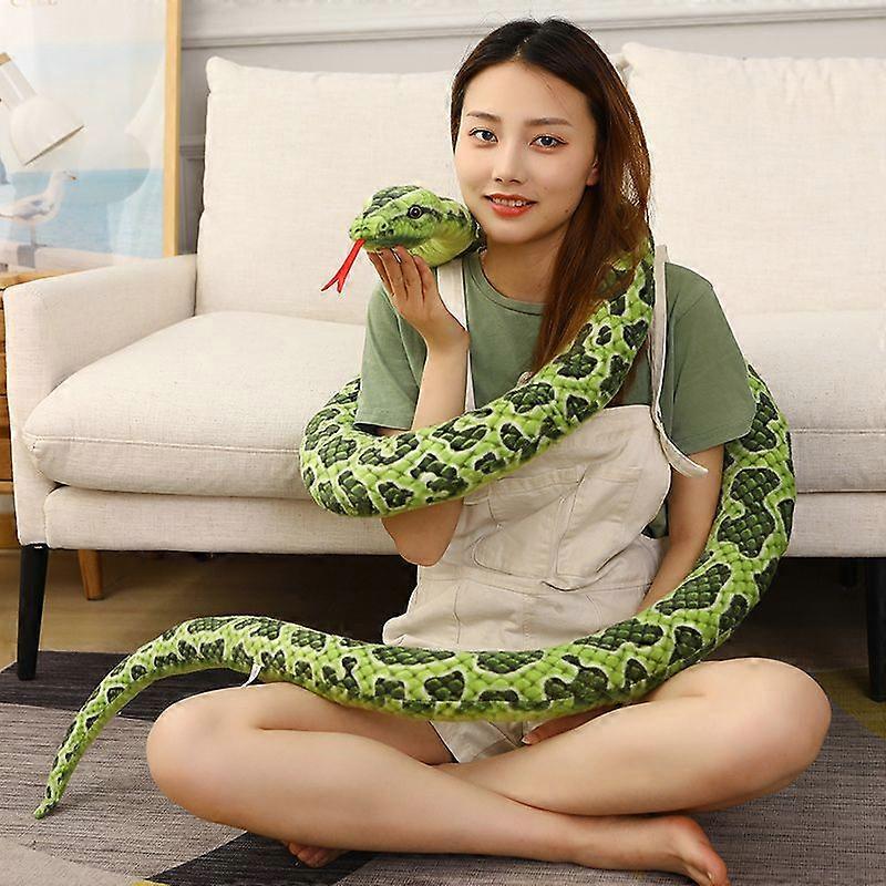 1kpl 200cm/300cm Giant Snakes pehmolelusimulaatio Pitkä kultainen Python täytetty käärme pehmo Lapset Pojat lahja kodin sisustus