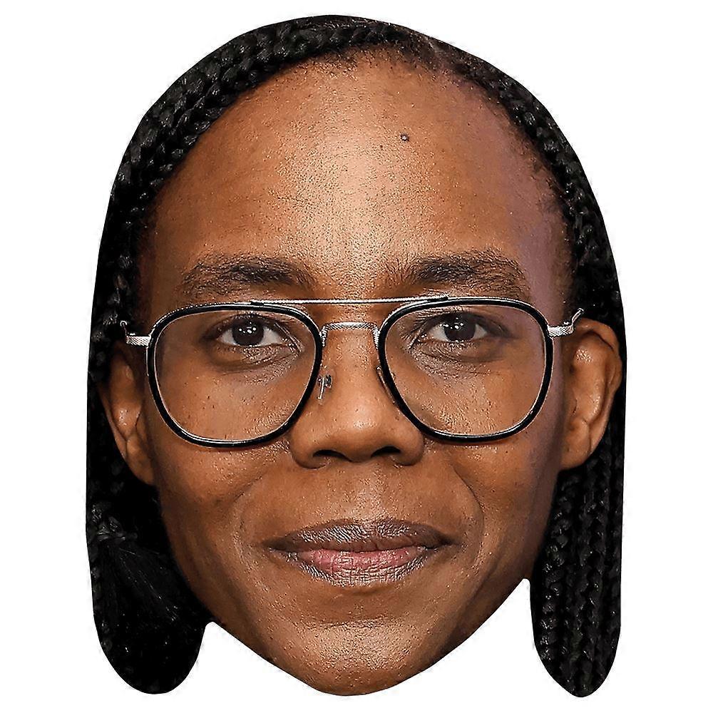 Mishka Brown (Glasses) Celebrity Mask, Flat Card Face