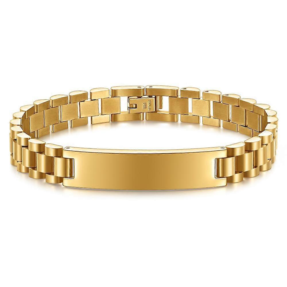 New Fashion Simple Watch Chain 10mm Glossy Personality Titanium Steel Bracelet