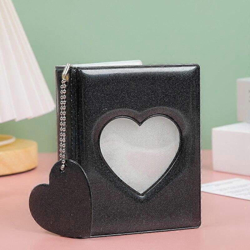 Photocard Holder Heart Love Hollow Photo Album 32 Pockets Card Binder Mini Idol Pictures Storage Case