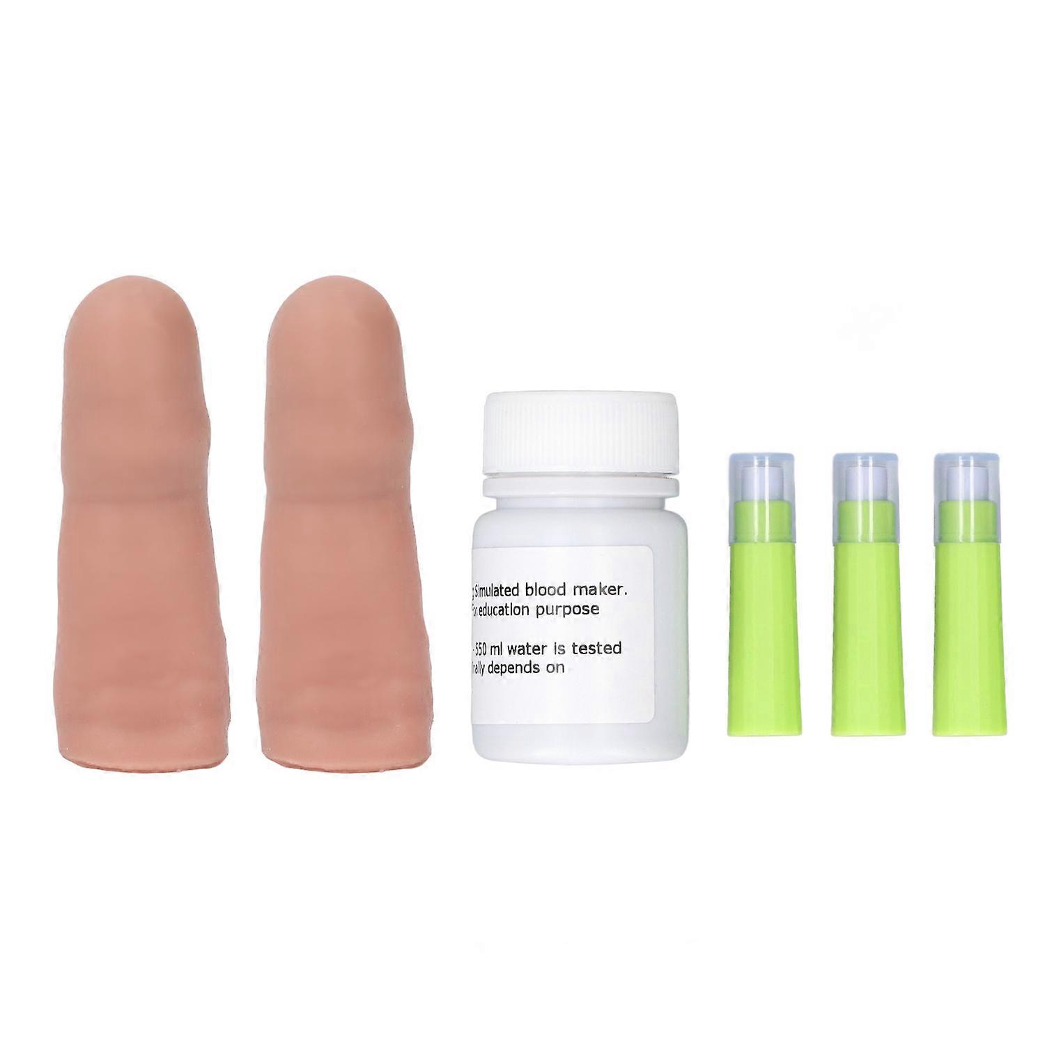 Blood Collection Practice Finger Model Blood Glucose Test Practice Finger Model for Nurse and Studen