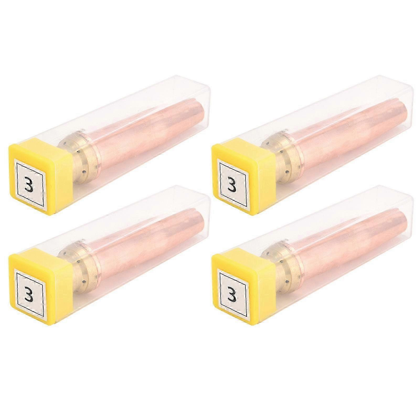 4Pcs Propane Cutting Torch Tips High Temperature Resistance Fast Cutting Isobaric Cutting Nozzle3#