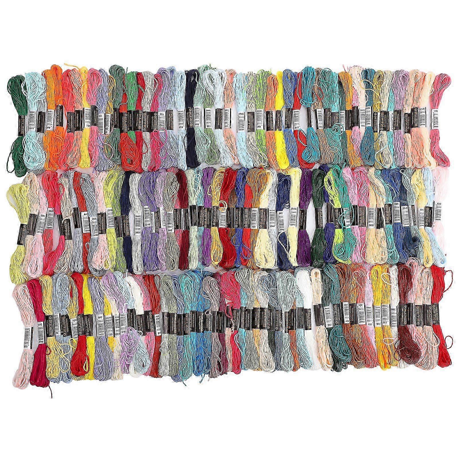 150 יחידות חוט רקמה צבעוני תפר צלב כותנה תפירה סקינס אביזרי מלאכה