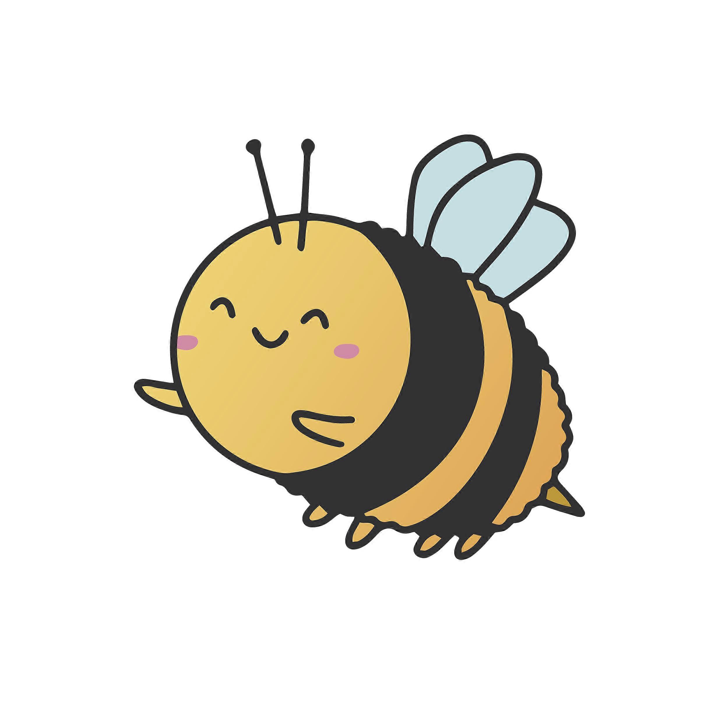 Iron-on patch Lucky Bumblebee