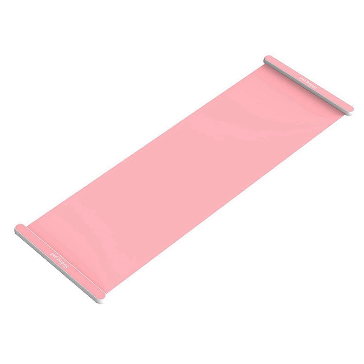 Yoga Sliding Mat Indoor Skating Training Board Mat 200cm Pink