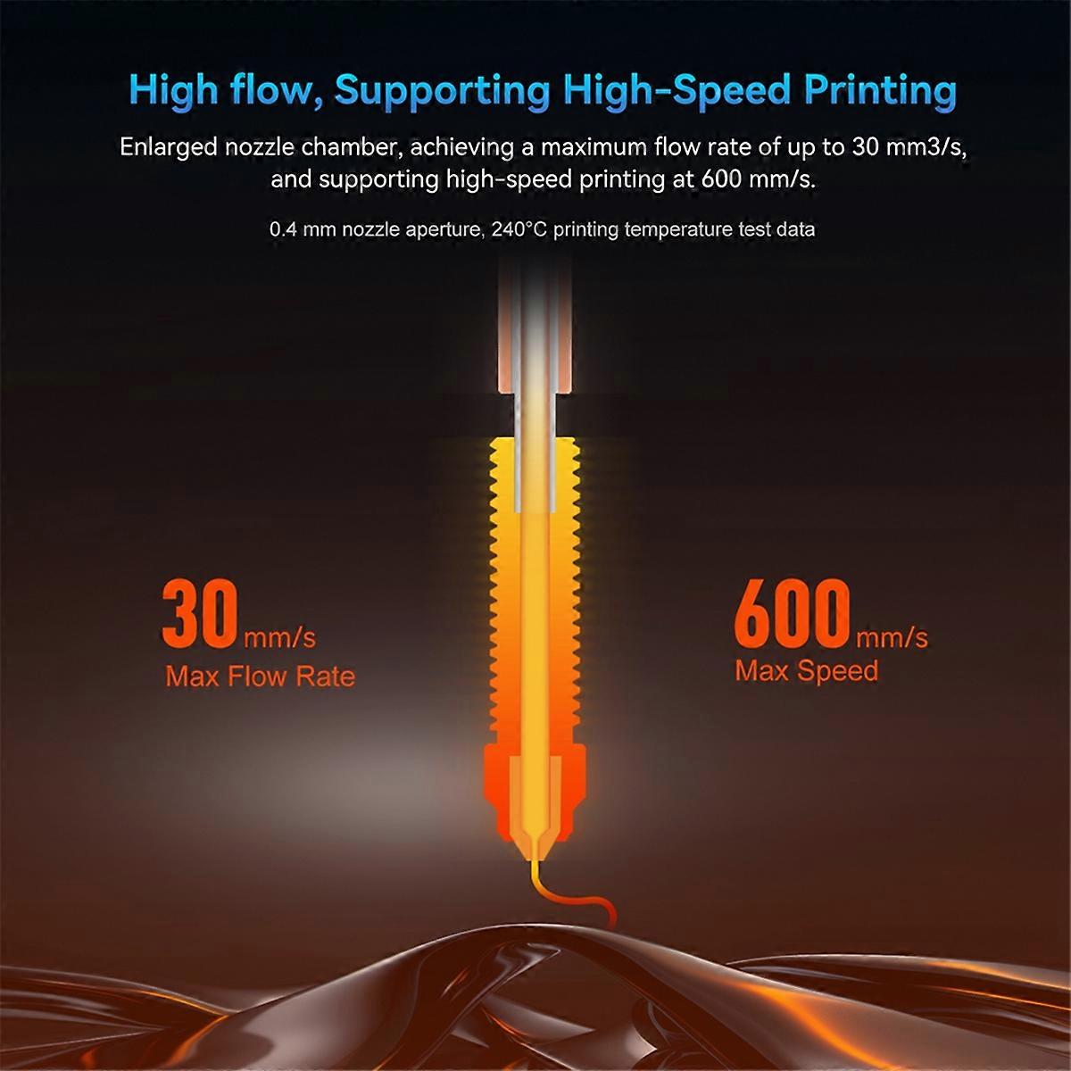 K1 Ceramic Hotend Kit Buse à remplacement rapide K1C Extrudeuse intégrée entièrement métallique Extrémité chaude pour K1 MAX 3D Prin