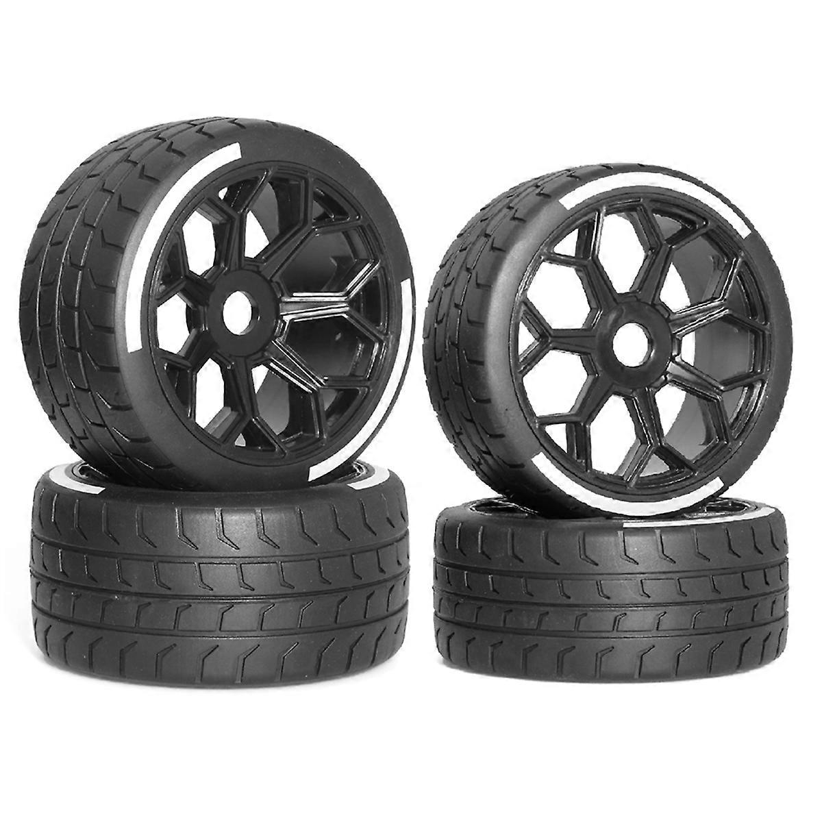 4Pcs 53/107 42/100 Tire Tyre 17Mm Wheel Hex for Arrma 1/7 Felony