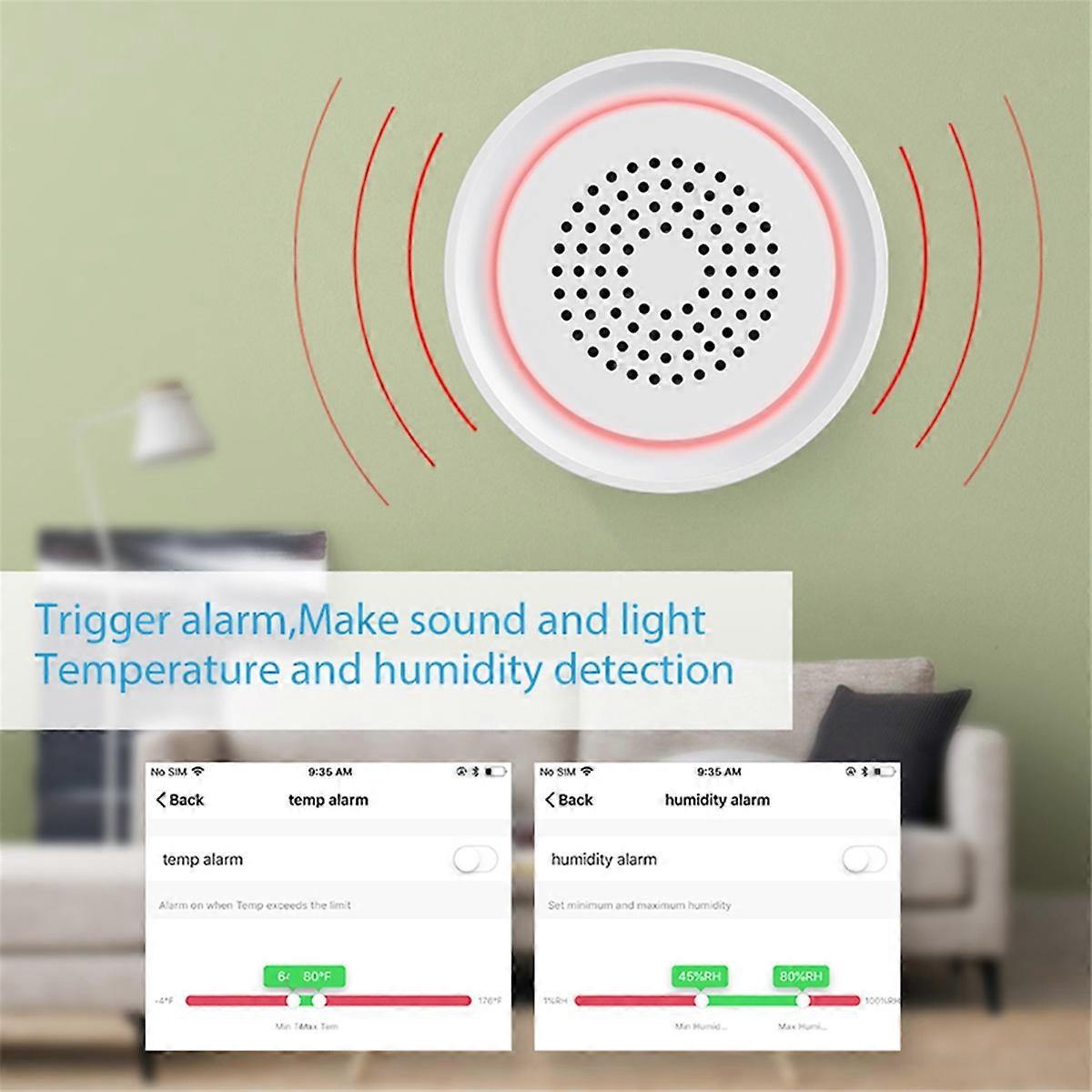 Tuya WiFi Smart USB Sirene Alarm Sensor Sound & Light Alarm