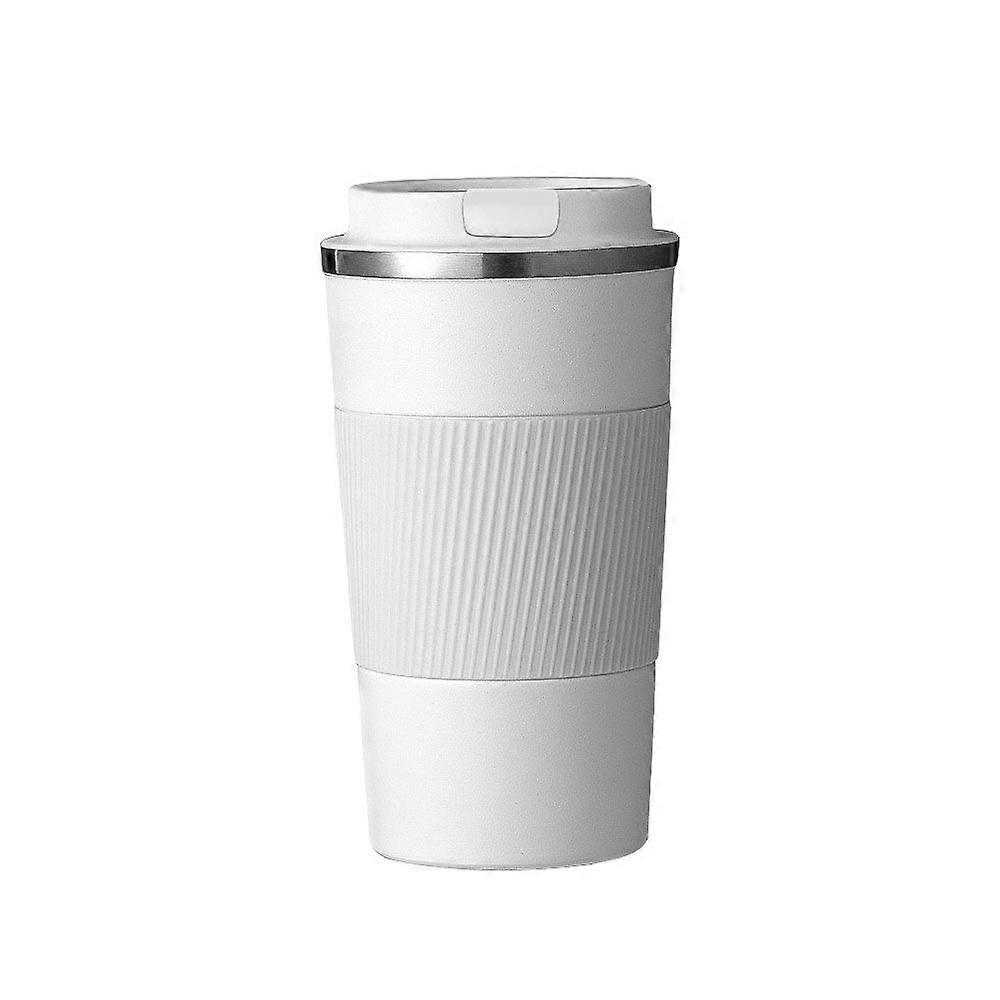 Stainless Steel Vacuum Flask - 3rd Generation Plastic Spray White - 380ml