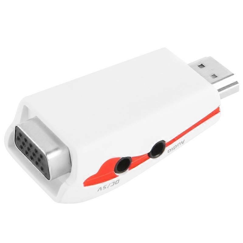 Full HD 1080P HDMI to VGA Adapter for Power and Audio