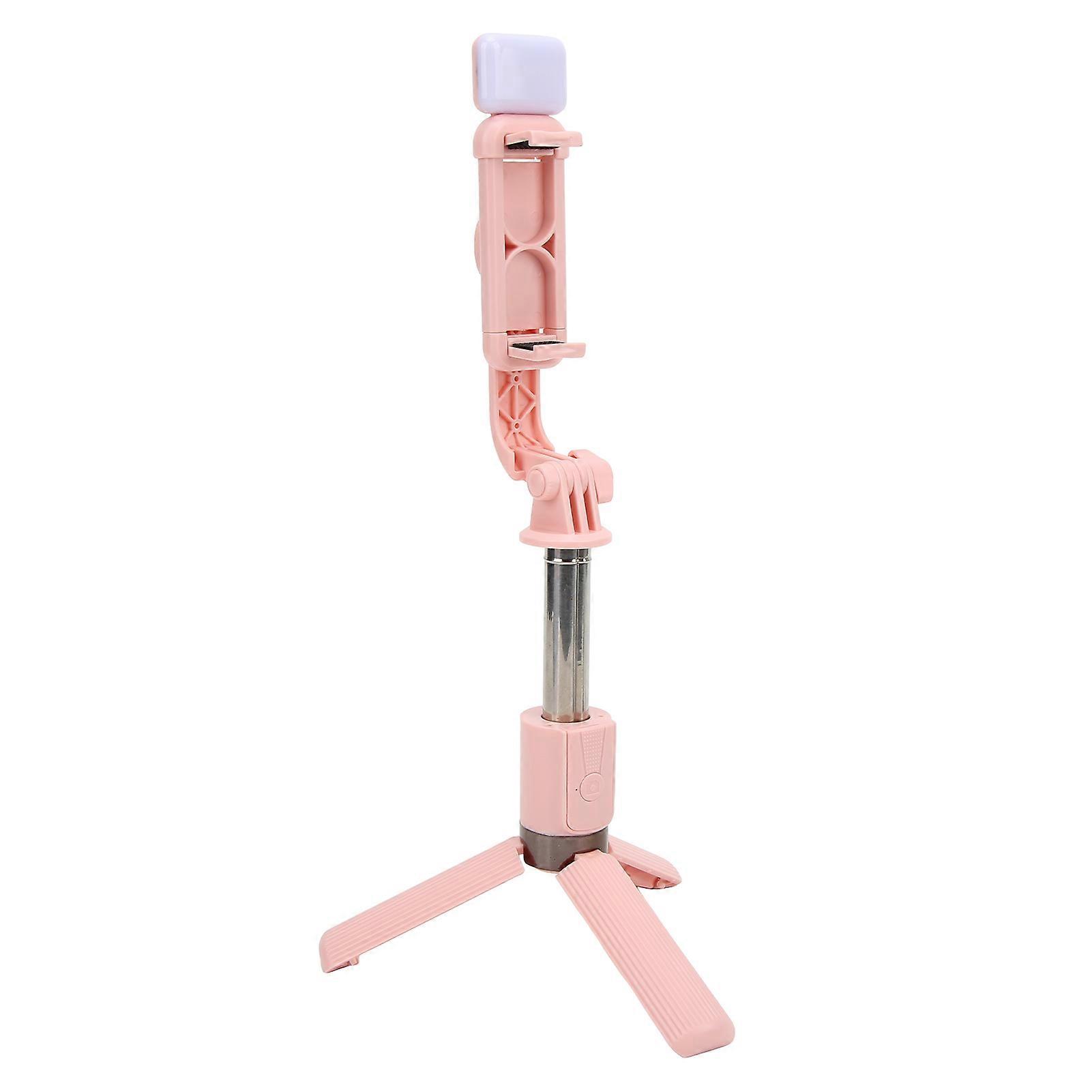 360° Rotating Selfie Stick with Anti-Shake, Tripod, and Rechargeable Fill Light for Vlogs