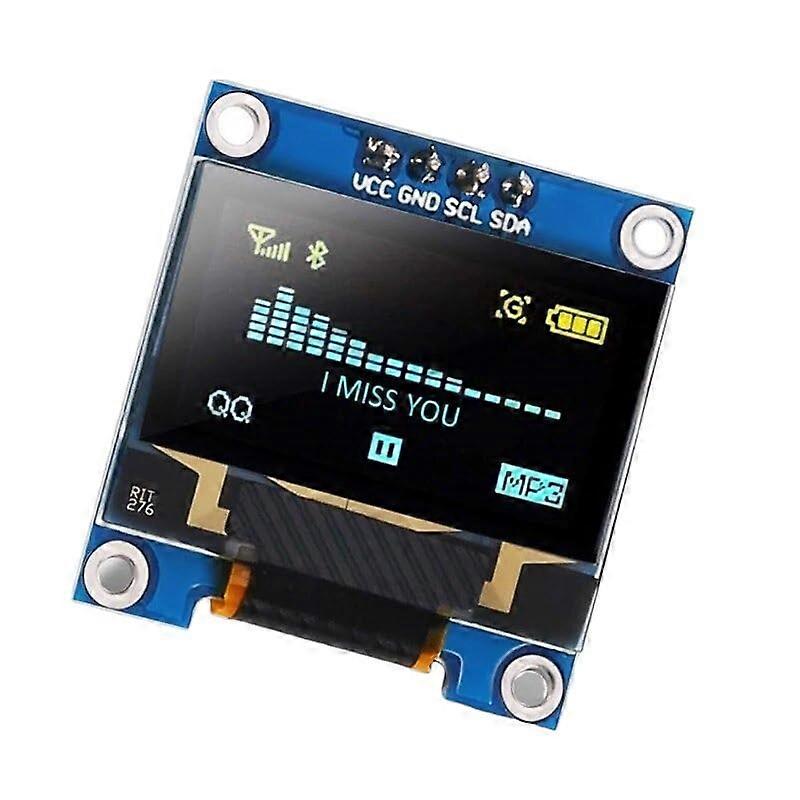 OLED Display Module 0.91/0.96 Inch I2C SSD1306 White/Blue Screen 2024 New