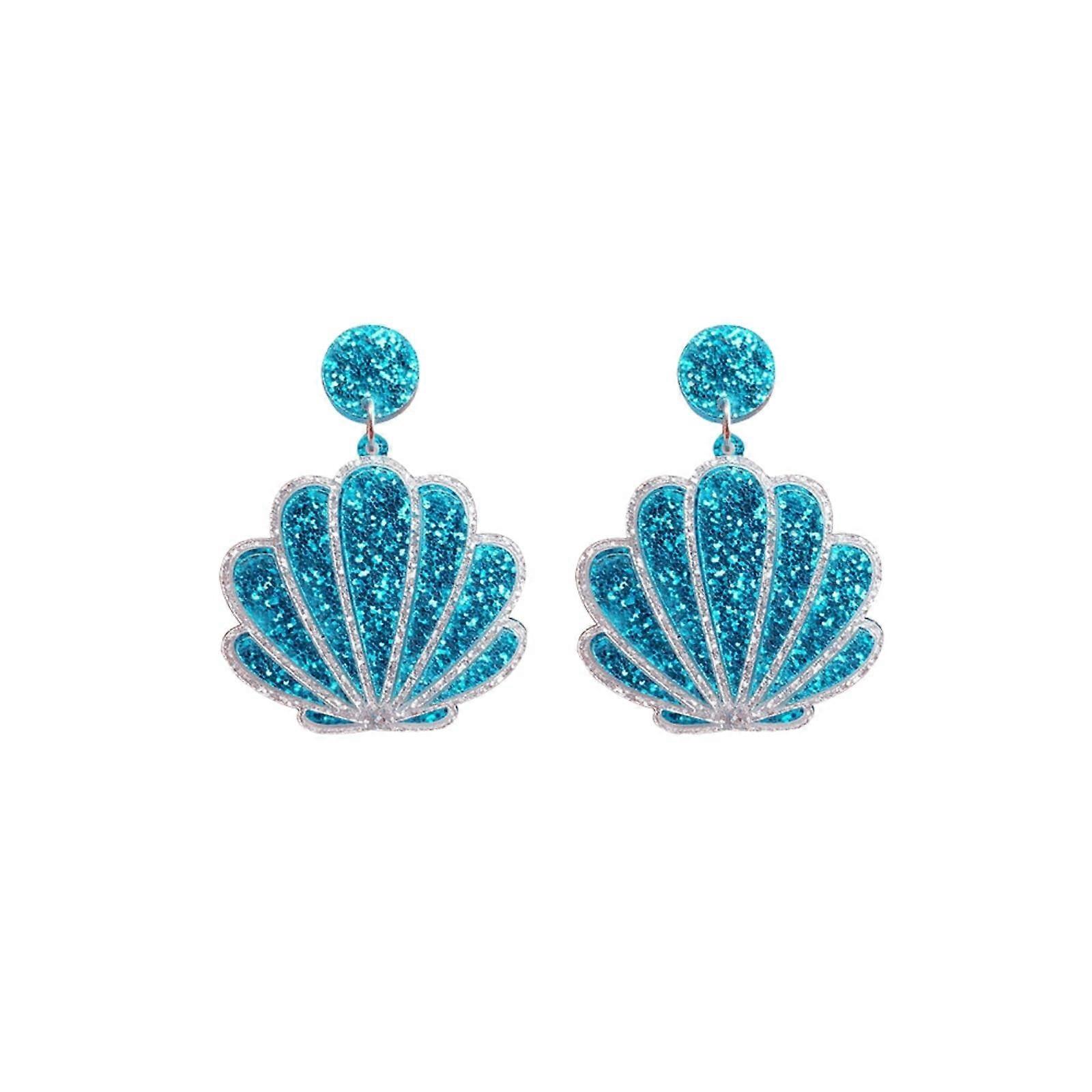 Enamel Sea Shell Earrings