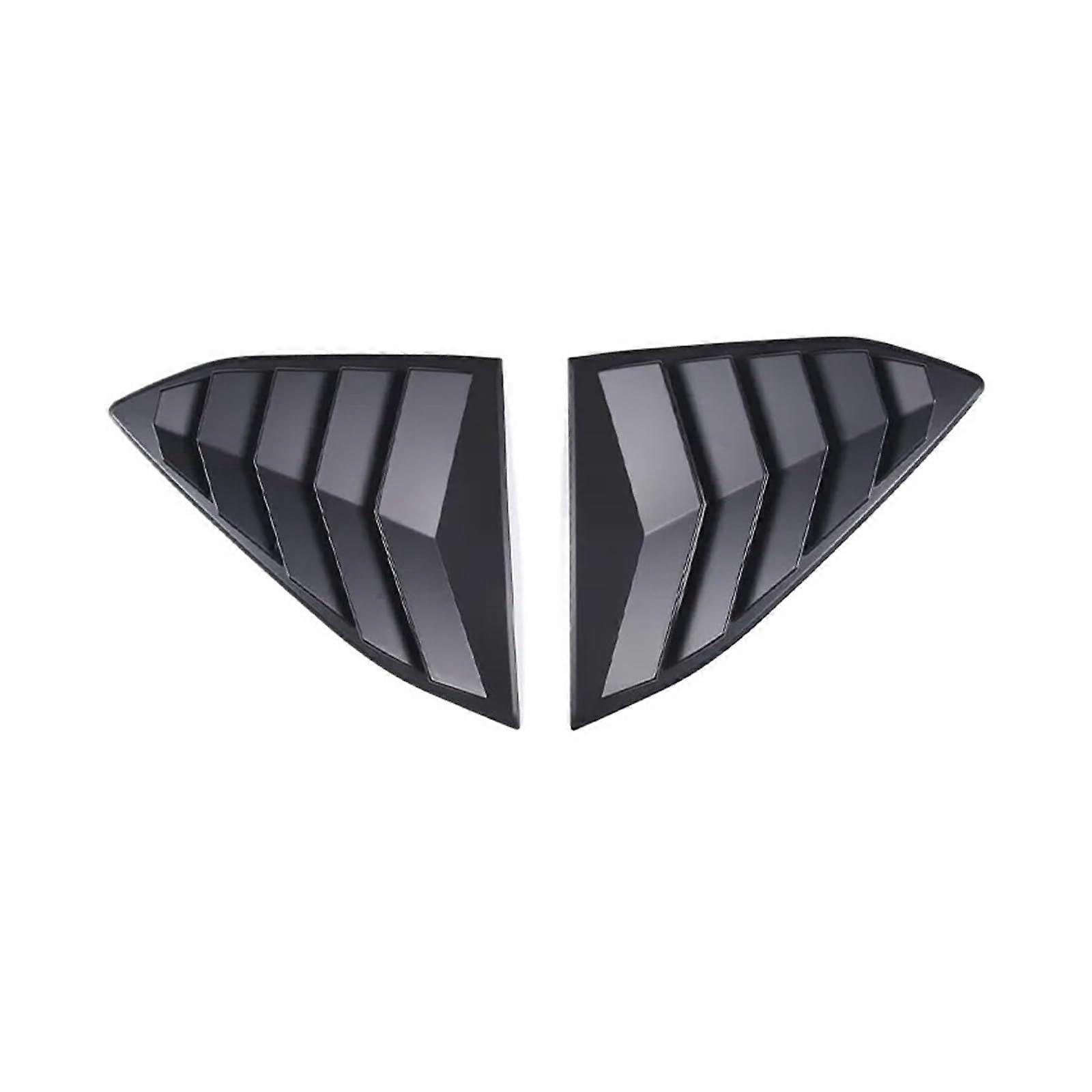 Compatible with Corvette C8 Stringray Z51 Z06 23 ABS Black Car Rear Window Triangle Shutter Deflector Decoration Accessories(Matte Black)