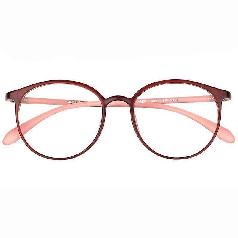 Presbyopic Glasses Women Anti-blue Light Clear Reading Glasses Business Men Round Frame Diopter Hyperopia Eyewear +100 To +400