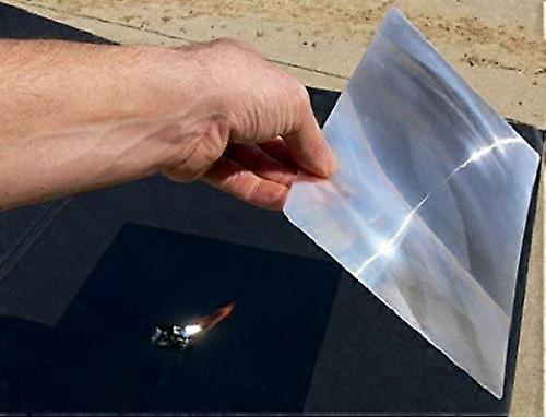 Large Premium Grade Fresnel Lens 2 Pack 8.3" x 11.75" Unbreakable Full Page Magnifier for Solar Oven and Survival Use