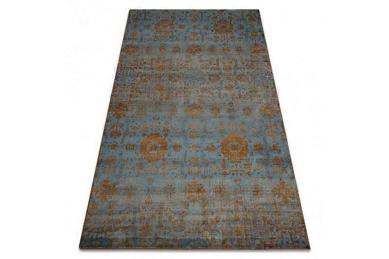 Wool carpet OMEGA KARAJA flowers brass, gold