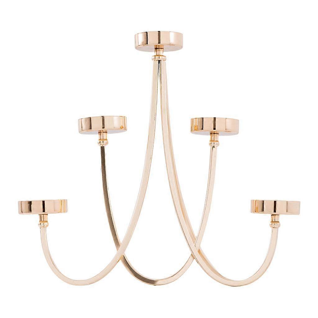 Table Candlesticks Candelabra Wedding Dining 5-Arm Candle Holder