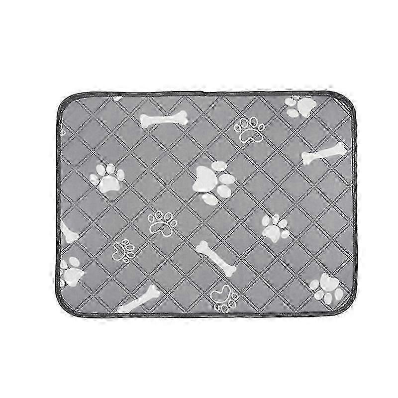 Dog Washable Pee Pads Bone Pattern Reusable Water Absorption Prevent Slipping Waterproof Breathable Pet Training Pads 60 X 45cm/39.4 X 17.7in-Good
