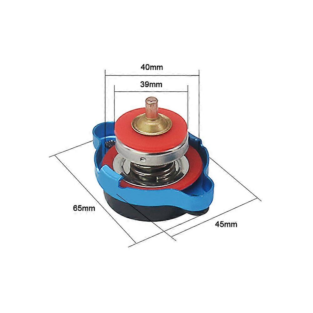Universal Thermostatic Radiator Cap with Temperature Gauge - Durable Aluminum Design