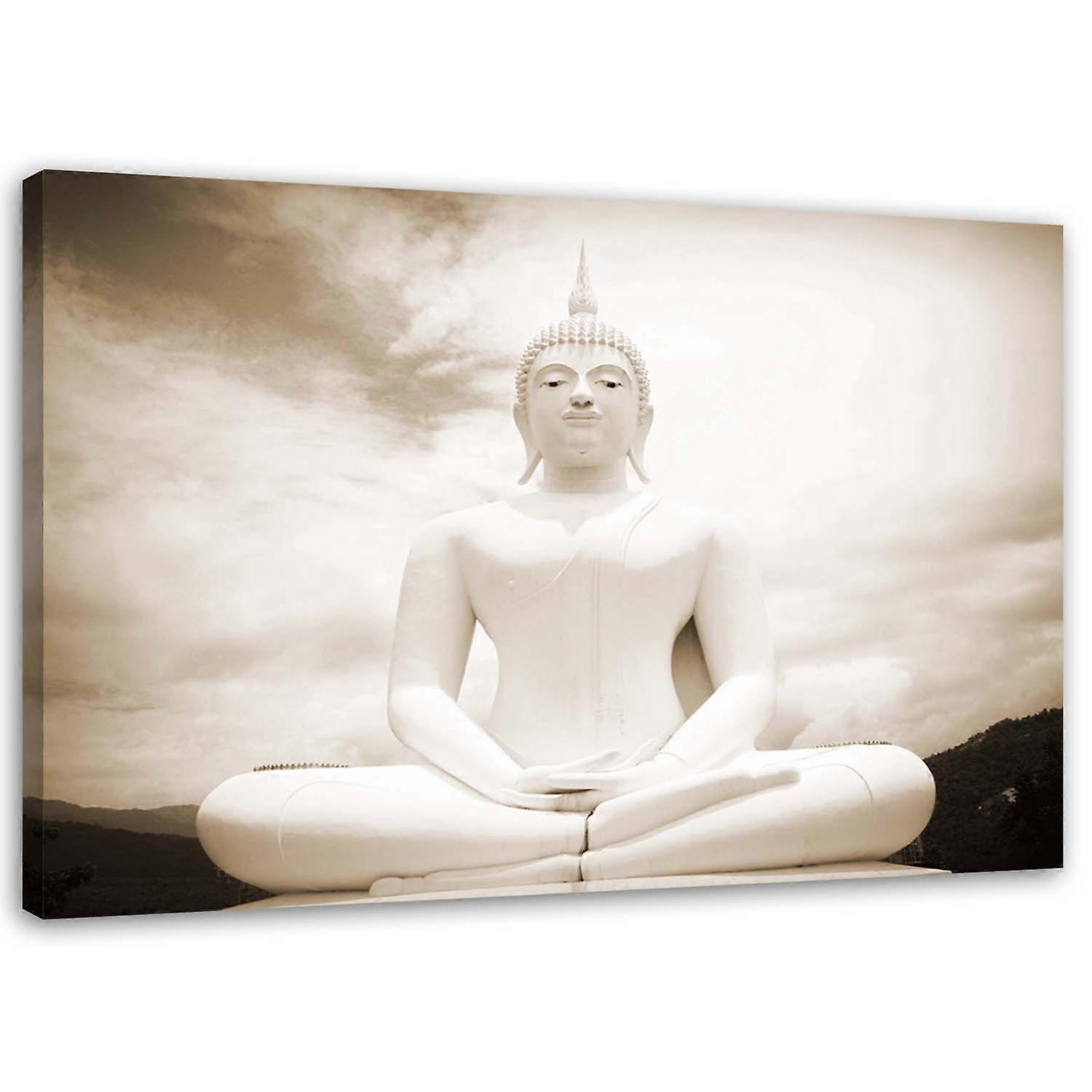 Cuadro en lienzo, Buda sentado spa zen - 90x60