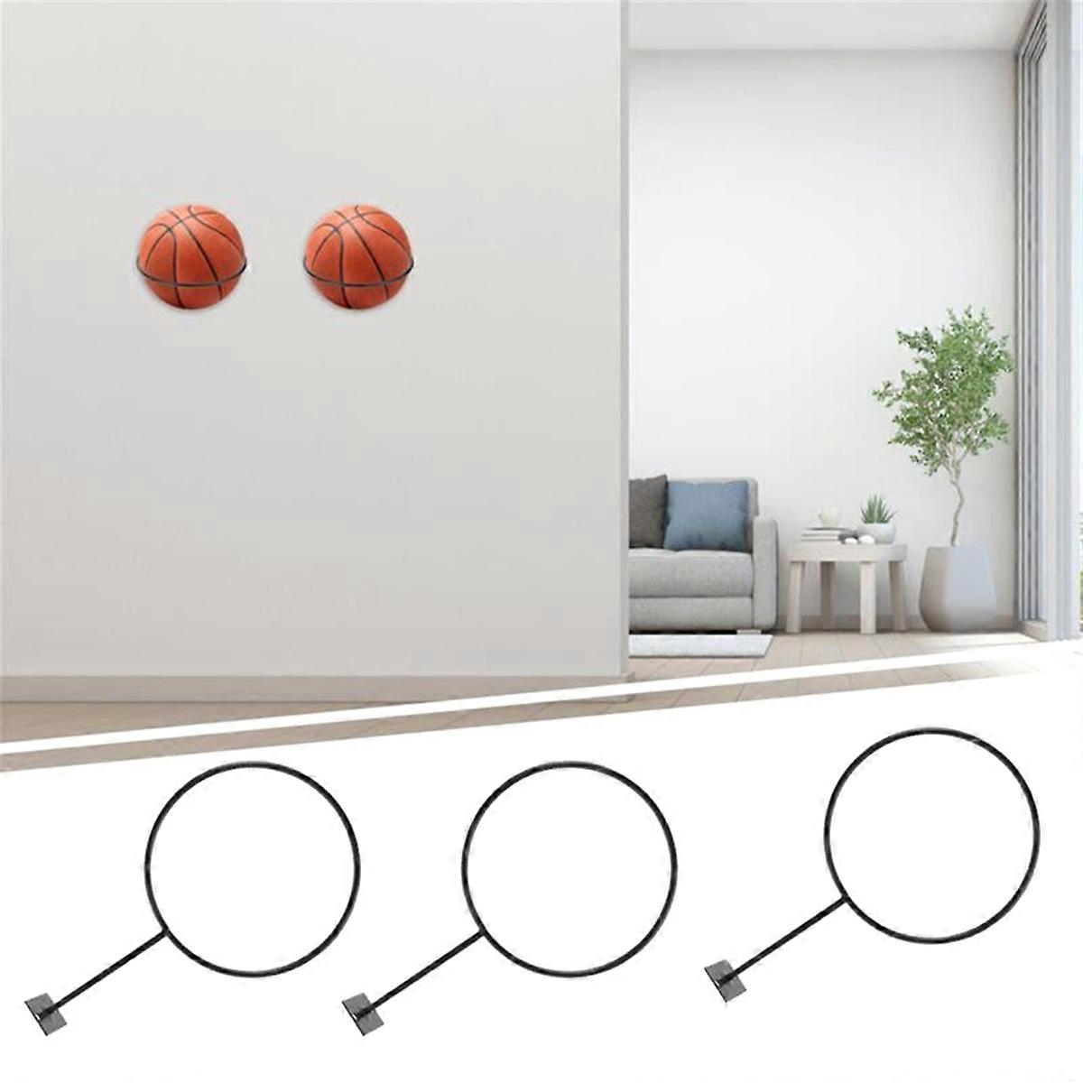 5Pcs Wall Ball Holders Wall Basketball Shelf Football Display Stands