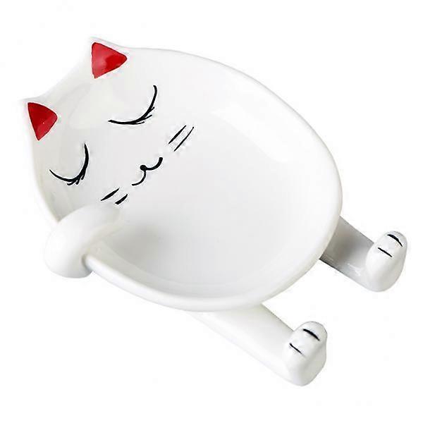2-4pack Spoon Rest Ceramic Make Kitty Shape Animal Shaped for Stovetop Kitchen