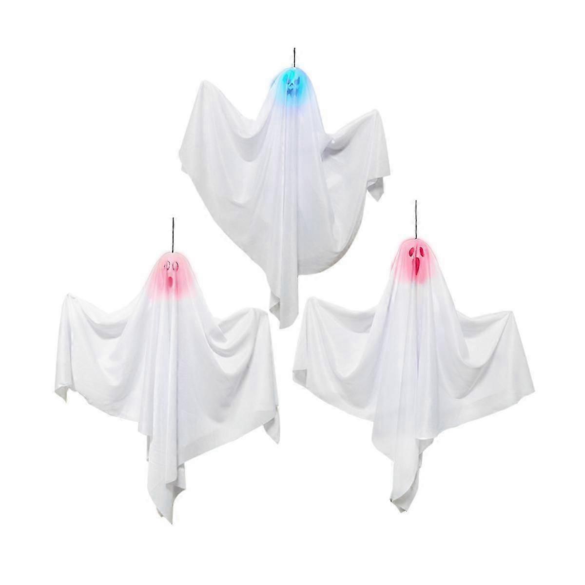 Halloween Ghost Hanging Decorations Halloween Hanging Illuminate White Flying Ghosts Tree Window Wa